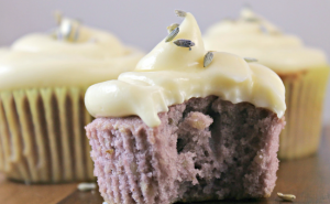 Read more about the article Lavender Cupcakes With Honey Cream Cheese Frosting