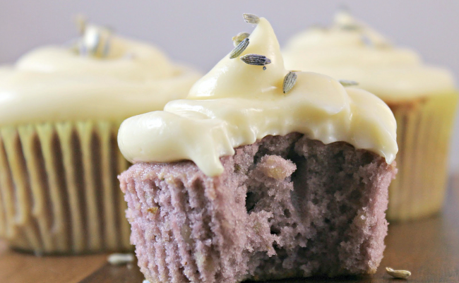You are currently viewing Lavender Cupcakes With Honey Cream Cheese Frosting